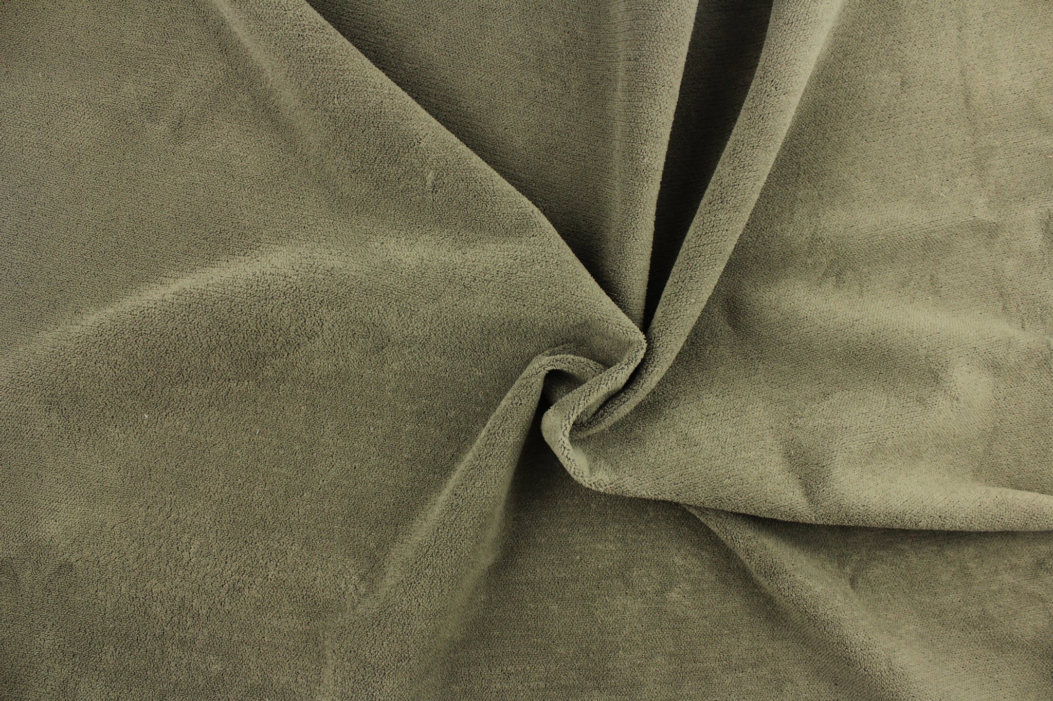 Velvet Upholstery in Basil Green - All About Fabrics