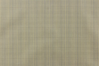 This stunning yarn dyed fabric features a small plaid design in pale green with light blue and gray undertones.