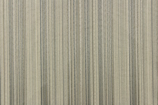 This jacquard fabric features variegated stripes in slate and cream is perfect for accent pillows, throws, blankets, window treatments (draperies and valances), and upholstery projects. We offer this fabric in other colors.