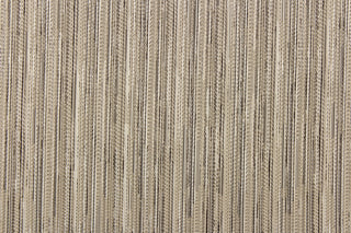 This fabric features a striae design in varying shades of brown and beige.  It would be great for home decor such as multi-purpose upholstery, window treatments, pillows, duvet covers, tote bags and more.  It has a soft workable feel yet is stable and durable.