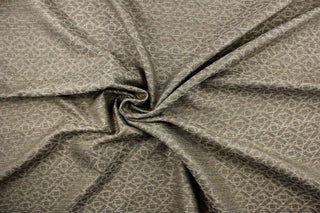  Rushton is from the Hit the Road Collection and features a contemporary design in grayish/green and beige.  It is great for home decor such as multi-purpose upholstery, window treatments, pillows, duvet covers, tote bags and more.  It has a soft workable feel yet is stable and durable.