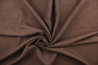 This mock linen in dark brown would be great for home decor, multi purpose upholstery, window treatments, pillows, duvet covers, tote bags and more.  We offer this fabric in other colors.