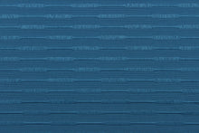 Load image into Gallery viewer, This duotone striped jacquard fabric in marine blue is durable and hard wearing with a rating of 30,000 double rubs.  It can be used for multi purpose upholstery, bedding, accent pillows and drapery.  
