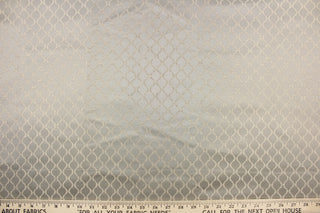 Nobhill is a woven oval design in grey against a satin weave silver background.  The various weaves create a raised effect to the ovals to add depth to the pattern.  This commercial grade upholstery fabric makes it ideal for sofas, chairs, pillows, headboards, cornice boards, window treatments and craft projects.