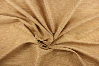 This multi-purpose mock linen features a striae pattern in ginger with red undertones.  This classic raw silk look is suitable for draperies, curtains, cornice boards and headboards.  We offer this fabric in other colors.