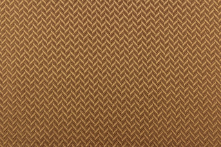 This jacquard features a herringbone design in bronze and is great for home decor such as multi purpose upholstery, window treatments, pillows, duvet covers, tote bags and more.  It has a soft workable feel yet is stable and durable.