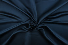 Load image into Gallery viewer, This multi-purpose mock linen in midnight blue has a soft luxurious feel with a subtle sheen.  It would be great for home decor, window treatments, pillows, duvet covers, tote bags and more.  We offer Shauna in other colors.
