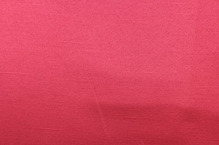 This multi-purpose mock linen in raspberry has a soft luxurious feel with a subtle sheen.  It would be great for home decor, window treatments, pillows, duvet covers, tote bags and more.  We offer Shauna in other colors.