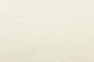  This beautiful color fabric features a herringbone design in a rich cream color. 