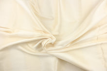 Load image into Gallery viewer, This sheer fabric features a wide stripe design in a creamy white. 

