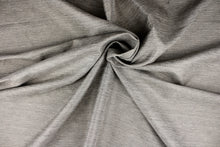 Load image into Gallery viewer, This multi-purpose mock linen in pewter has a soft feel with a subtle sheen.  It would be great for home decor, window treatments, pillows, duvet covers, tote bags and more.  We offer Seafarer in other colors.
