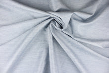 Load image into Gallery viewer,  This multi-purpose mock linen in horizon includes varying shades of light blue.  It has a soft feel with a subtle sheen.  It would be great for home decor, window treatments, pillows, duvet covers, tote bags and more.  We offer Seafarer in other colors.
