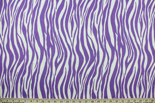 This fabric features striated stripes in purple and white.  The multi use fabric is perfect for window treatments, decorative pillows, custom cushions, bedding, light duty upholstery applications and almost any craft project.  It has a soft workable feel yet is stable and durable.  