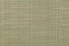 Load image into Gallery viewer,  A mock linen in light green with hints of pale gold. 
