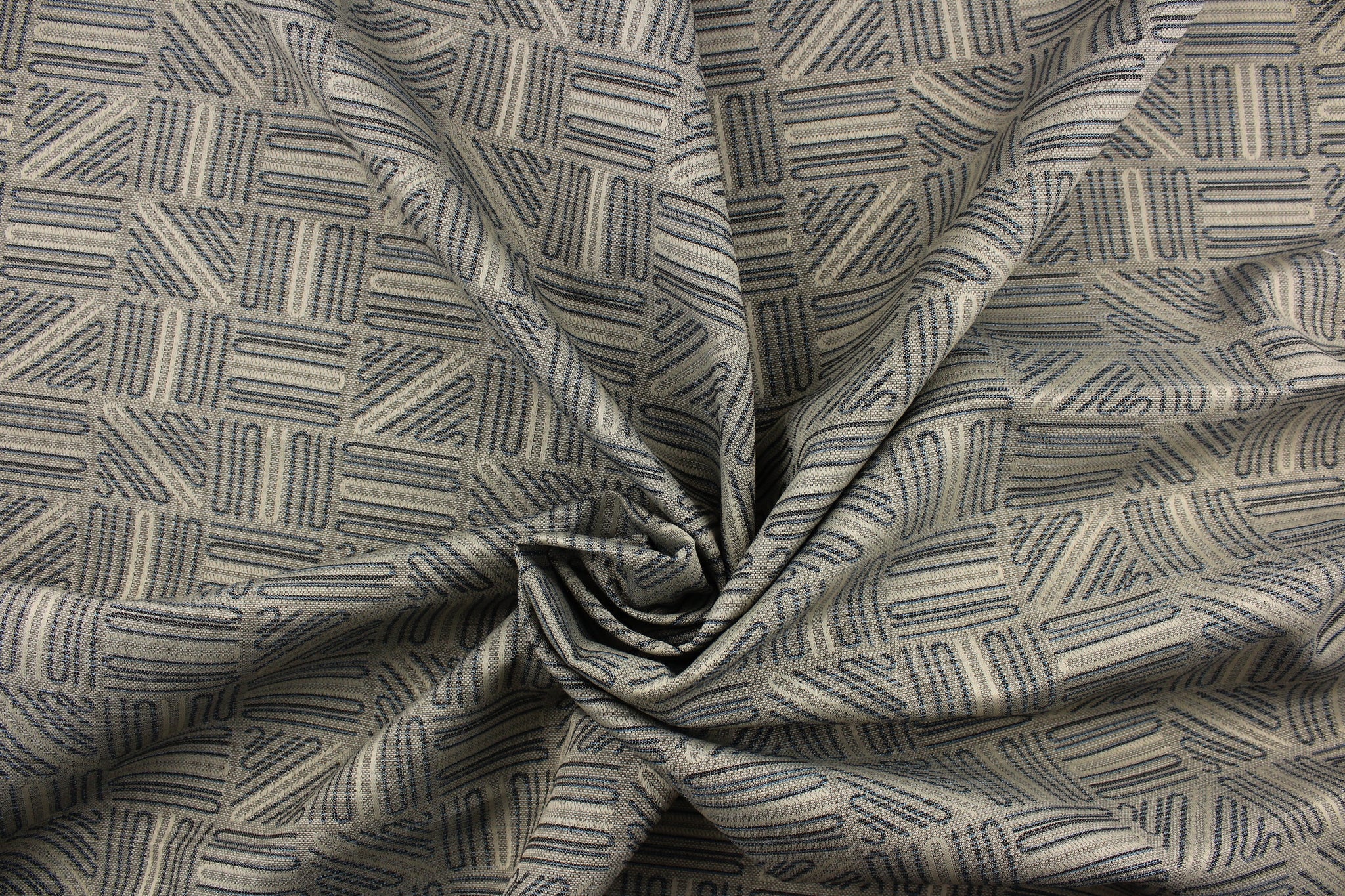 Covington Dark Gray Polyester Drapery Fabric by Covington