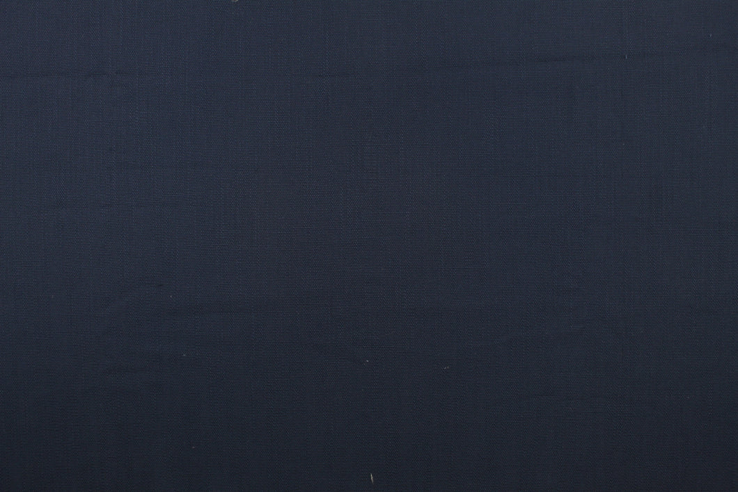  A linen blend fabric in a solid dark blue.