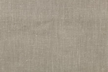 Load image into Gallery viewer, A linen fabric in a taupe gray with speckles of white .
