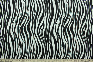  This fabric features striated stripes in black and white.  The multi use fabric is perfect for window treatments, decorative pillows, custom cushions, bedding, light duty upholstery applications and almost any craft project.  It has a soft workable feel yet is stable and durable.  