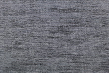 Load image into Gallery viewer, A mock linen in blue, black and gray.
