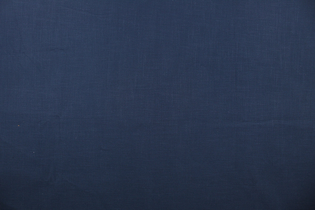 A mock linen in a rich blue with a cotton scrim interlining . 