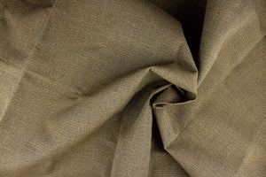 A fabric in brown with hints of golden tan  great for umbrellas, outdoor upholstery and more.
