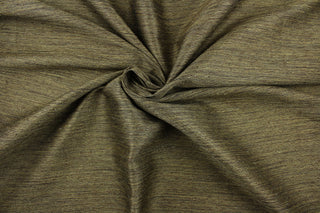 This multi-purpose mock linen in bronze is a woven, textured fabric with a casual feel.  This classic raw silk look is suitable for draperies, curtains, light upholstery, cornice boards and headboards.  We offer Joseph in other colors.