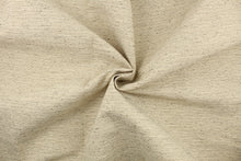Load image into Gallery viewer,  A mock linen in beige with hints of black and cream with a latex backing
