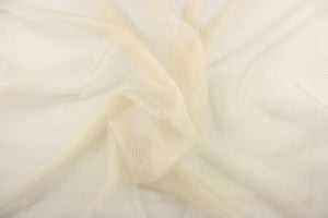  This sheer fabric features a stripe design gold .