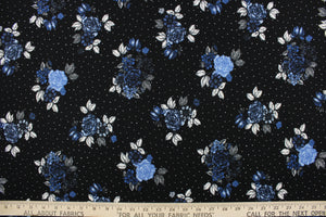 Licra Floral Negra