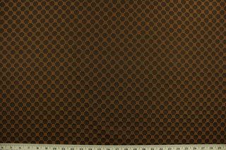  Balanced is a multi use fabric featuring a square pattern in copper and brown.  It is durable and hard wearing and would be great for multi-purpose upholstery, bedding, accent pillows and drapery.  We offer this pattern in two other colors.