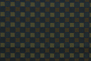  Balanced is a multi use fabric featuring a square pattern in navy blue, champagne, brown and brick red.  It is durable and hard wearing and would be great for multi-purpose upholstery, bedding, accent pillows and drapery.  We offer this pattern in two other colors.
