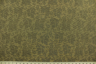 Foliated is a multi use fabric featuring a leaf design in brown.  It is durable and hard wearing and would be great for multi-purpose upholstery, accent pillows, and home décor.