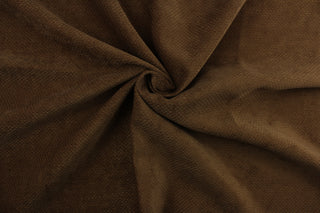 This multi use, hard wearing chenille fabric in walnut brown would be a beautiful accent to your home décor.  It is a heavyweight fabric that is soft and is perfect for upholstery projects, toss pillows, and heavy drapery.