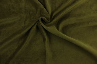 This hard wearing chenille fabric in olive green would be a beautiful accent to your home décor.  It is a heavyweight fabric that is soft and is perfect for upholstery projects, toss pillows, and heavy drapery.