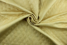 Load image into Gallery viewer, Prismatic is a quilted fabric design in lemon yellow.  It is durable and hard wearing and would be great for multi-purpose upholstery, bedding, accent pillows and drapery.  We offer this fabric in several different colors.
