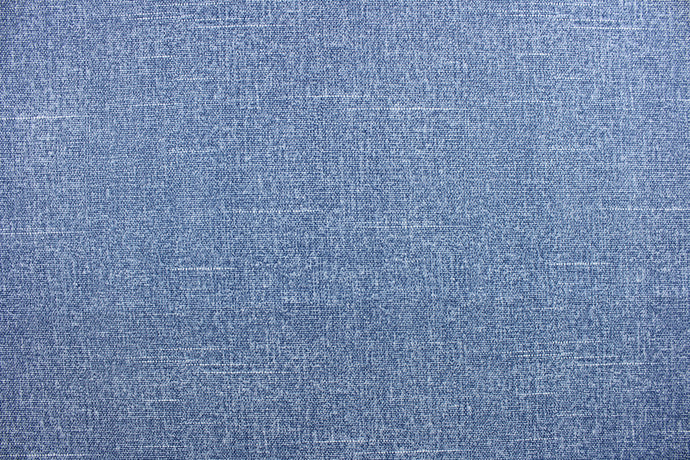 This fabric is a solid blue with hints of white and is perfect for outdoor settings and indoors in a sunny room.  It can withstand up to 500 hours of sunlight and is water and stain resistant. Perfect for porches, patios and pool side.  Uses include toss pillows, cushions, upholstery, tote bags and more.  