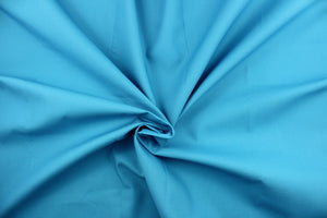 Twill fabric in solid blue. 