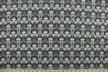 Load image into Gallery viewer, This fabric features an abstract design in red, gray, black and white.  The lightweight fabric is easy to sew and has a soft hand.  The versatile fabric makes it great for quilting, crafting and home décor.
