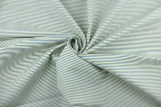 This fabric features blue stripes on a white background.  It can be used for several different statement projects including window accents (drapery, curtains and swags), decorative pillows, hand bags, bed skirts, duvet covers, light duty upholstery and craft projects.  It has a soft workable feel yet is stable and durable.  