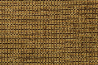 : This fabric features a weave design in brown and tan with a latex backing.