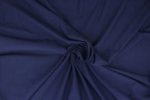 Load image into Gallery viewer,  A 8 way stretch jersey lycra in a solid navy blue . 
