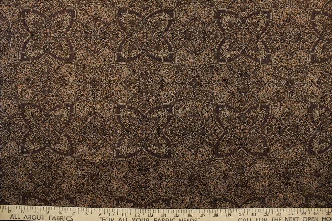 Dark brown fabric texture for background and design art work with