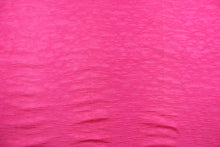 Load image into Gallery viewer, This taffeta fabric features a crinkle design in a hot pink.
