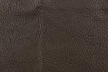 Load image into Gallery viewer, This vinyl fabric has a crackle design in a rich dark brown. 
