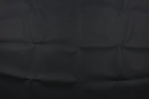  A smooth vinyl fabric in black. 