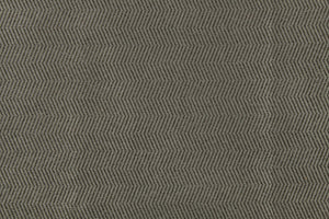 This fabric features a thin chevron design in gray and brown .