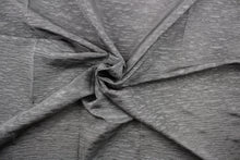 Load image into Gallery viewer, This taffeta fabric features a crinkle in a true gray color .

