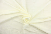 Load image into Gallery viewer, This taffeta fabric features a crinkle in cream. 
