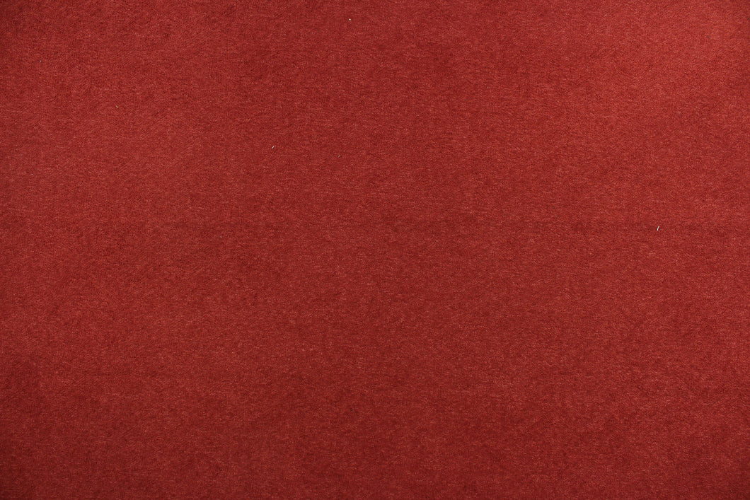  This multi use, hard wearing, solid chenille fabric in deep red would be a beautiful accent to your home décor.  It is a heavyweight fabric that is soft and is perfect for upholstery projects, toss pillows and heavy drapery.  
