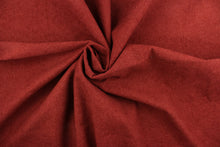 Load image into Gallery viewer,  This multi use, hard wearing, solid chenille fabric in deep red would be a beautiful accent to your home décor.  It is a heavyweight fabric that is soft and is perfect for upholstery projects, toss pillows and heavy drapery.  
